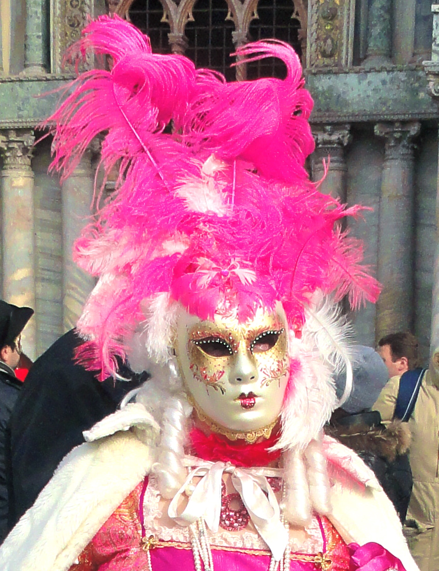 woman dressed in Carnevale costume in Venice