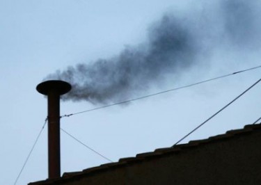 black smoke from sistine chapel