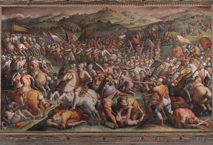 Vasari's controversial painting in the Palazzo Vecchio's Hall of 500