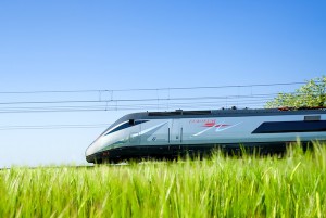 train traveling in Italy
