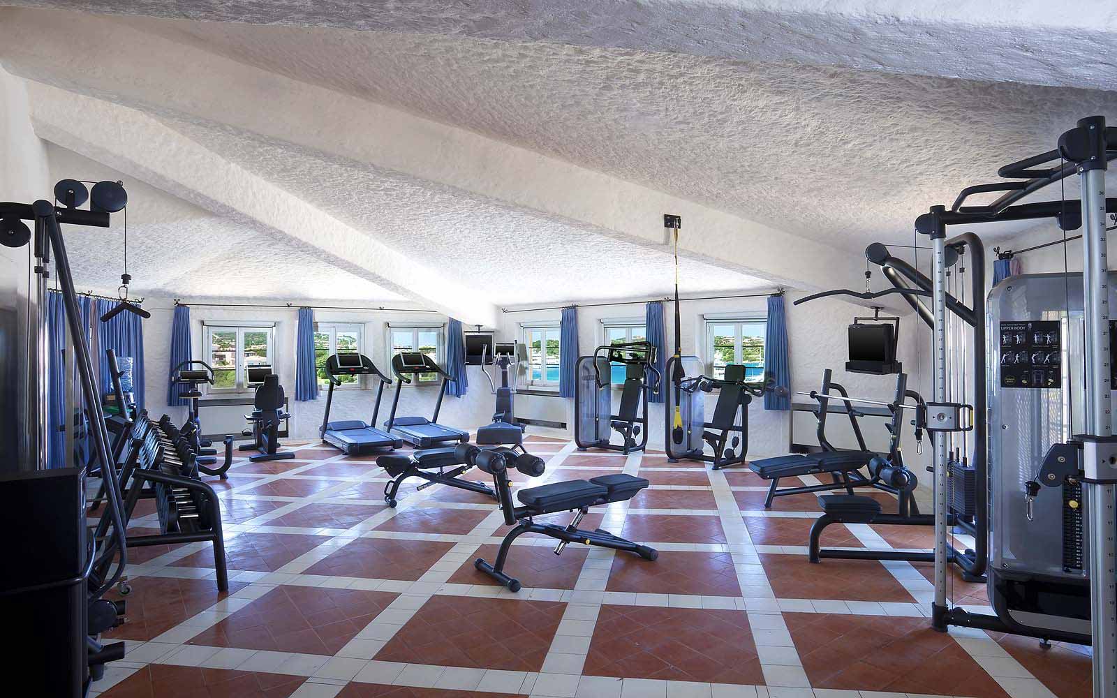 Fitness centre at the Hotel Cervo