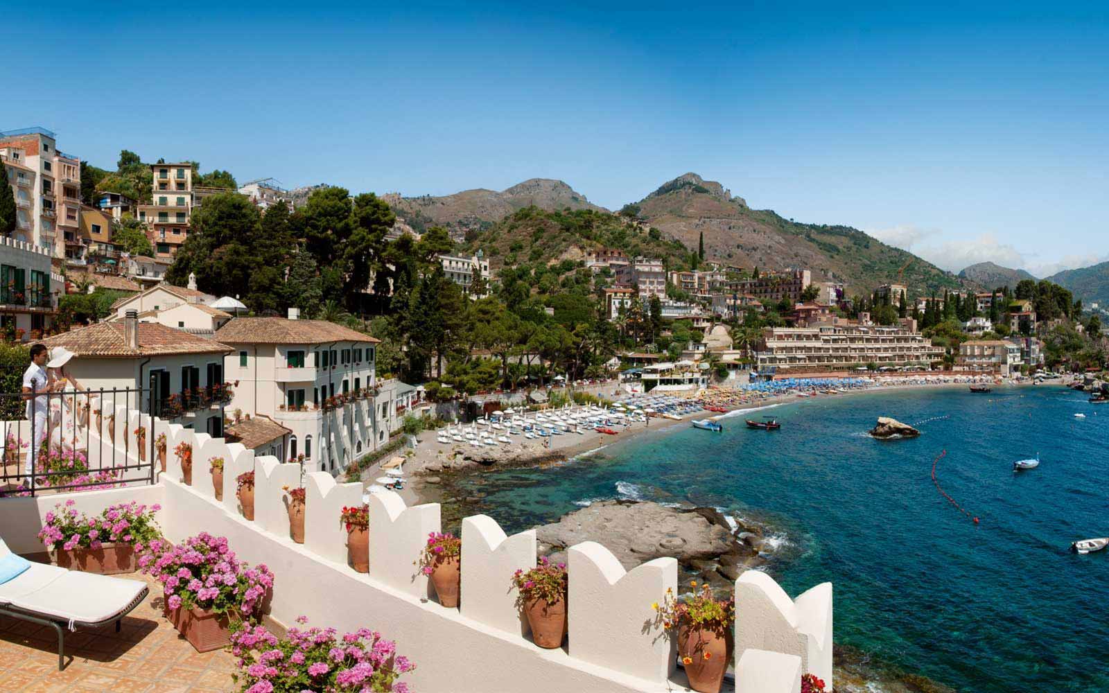 View from a terrace at Belmond Villa Sant' Andrea