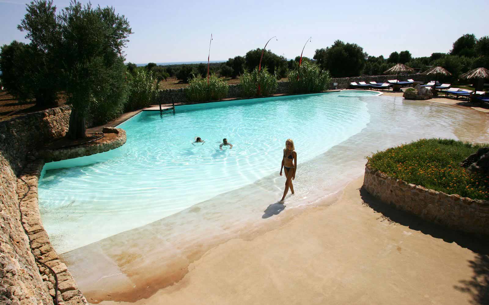 Swimming pool at Masseria Torre Coccaro