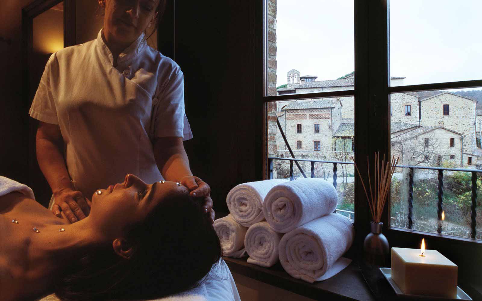 Massage treatment at Castel Monastero Tuscan Resort & Spa