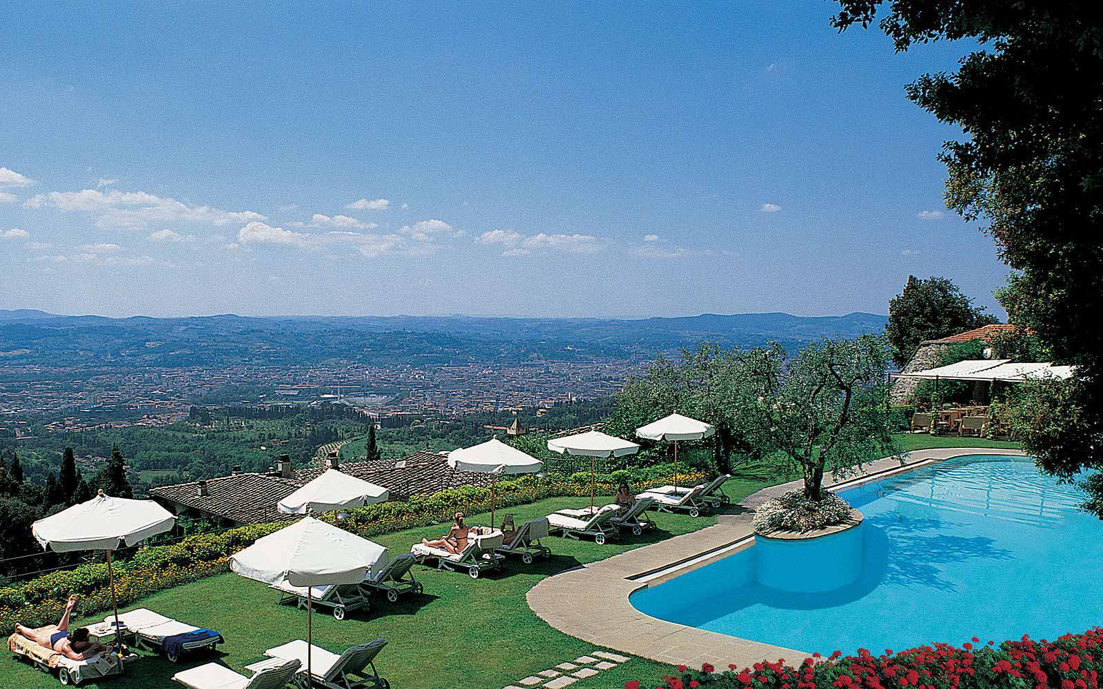 Swimming pool with a view at Belmond Villa San Michele