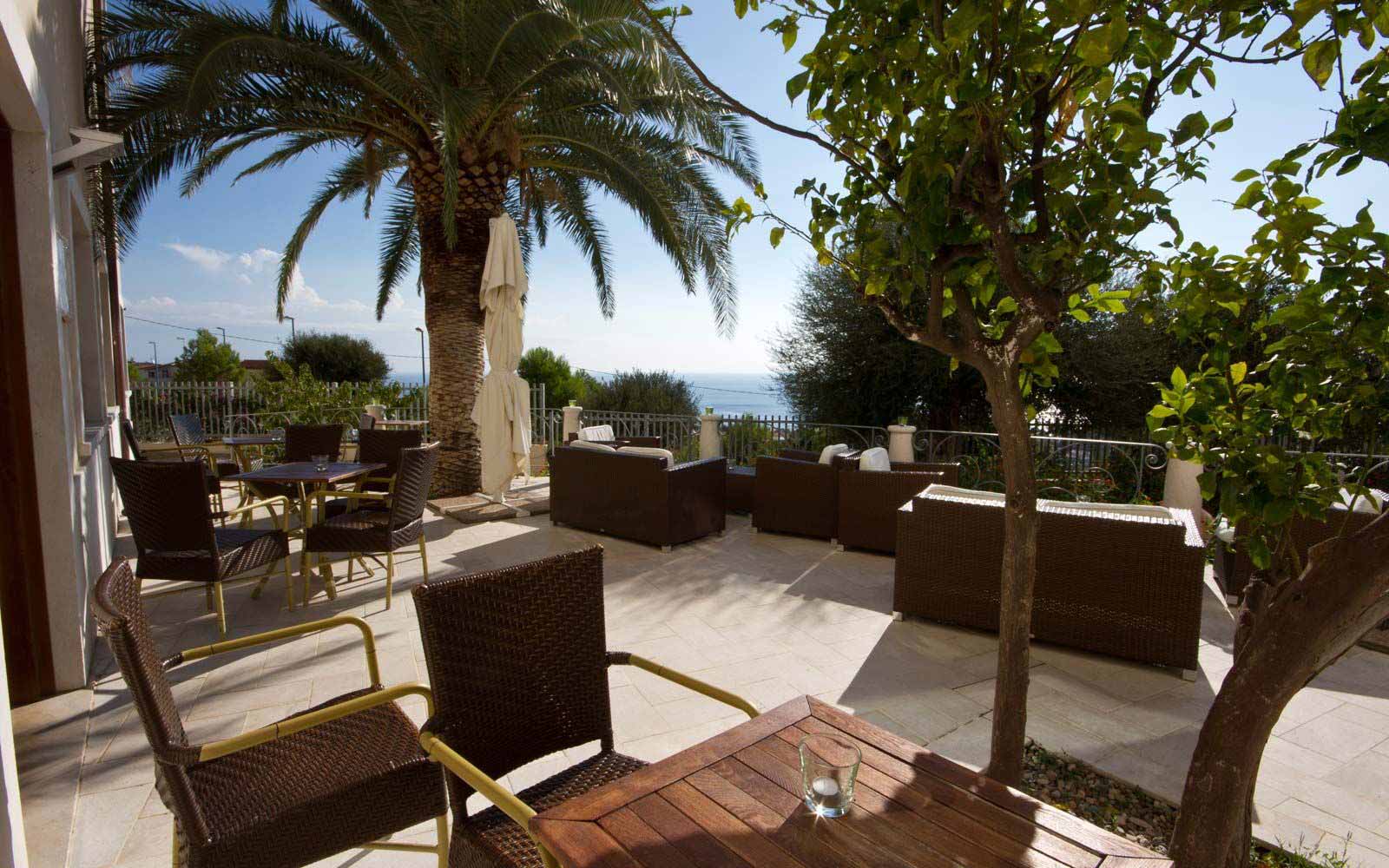 Sun terrace at Hotel Brancamaria