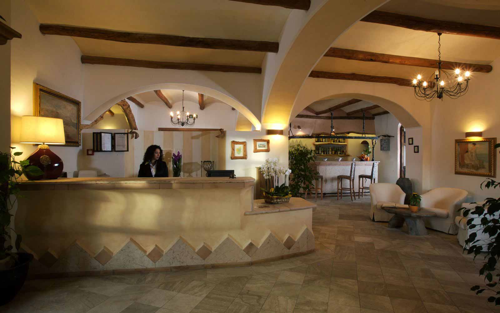 Reception hall at Hotel Arathena