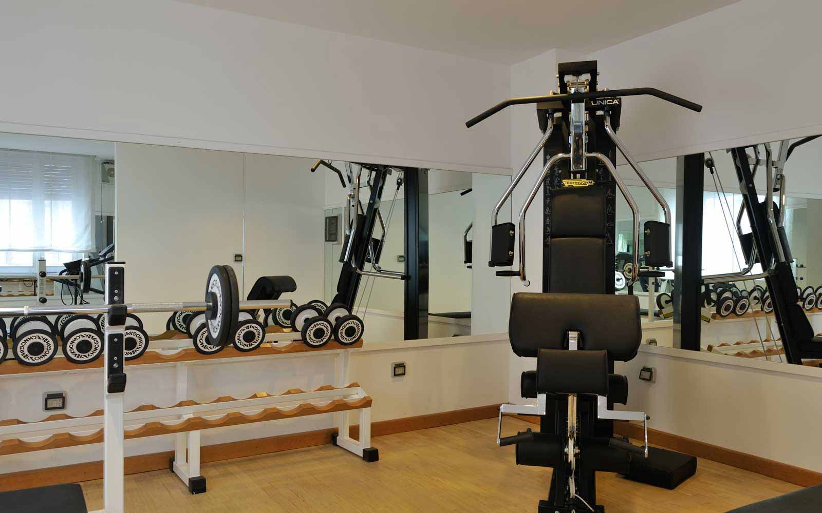 Fitness room at Hotel Principe Di Villafranca